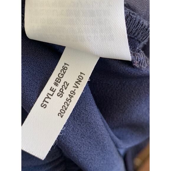 J.CREW Women's Blue/Yellow Double Stripe Crepe Pull-On Track Pants SZ 0 - Picture 9 of 10